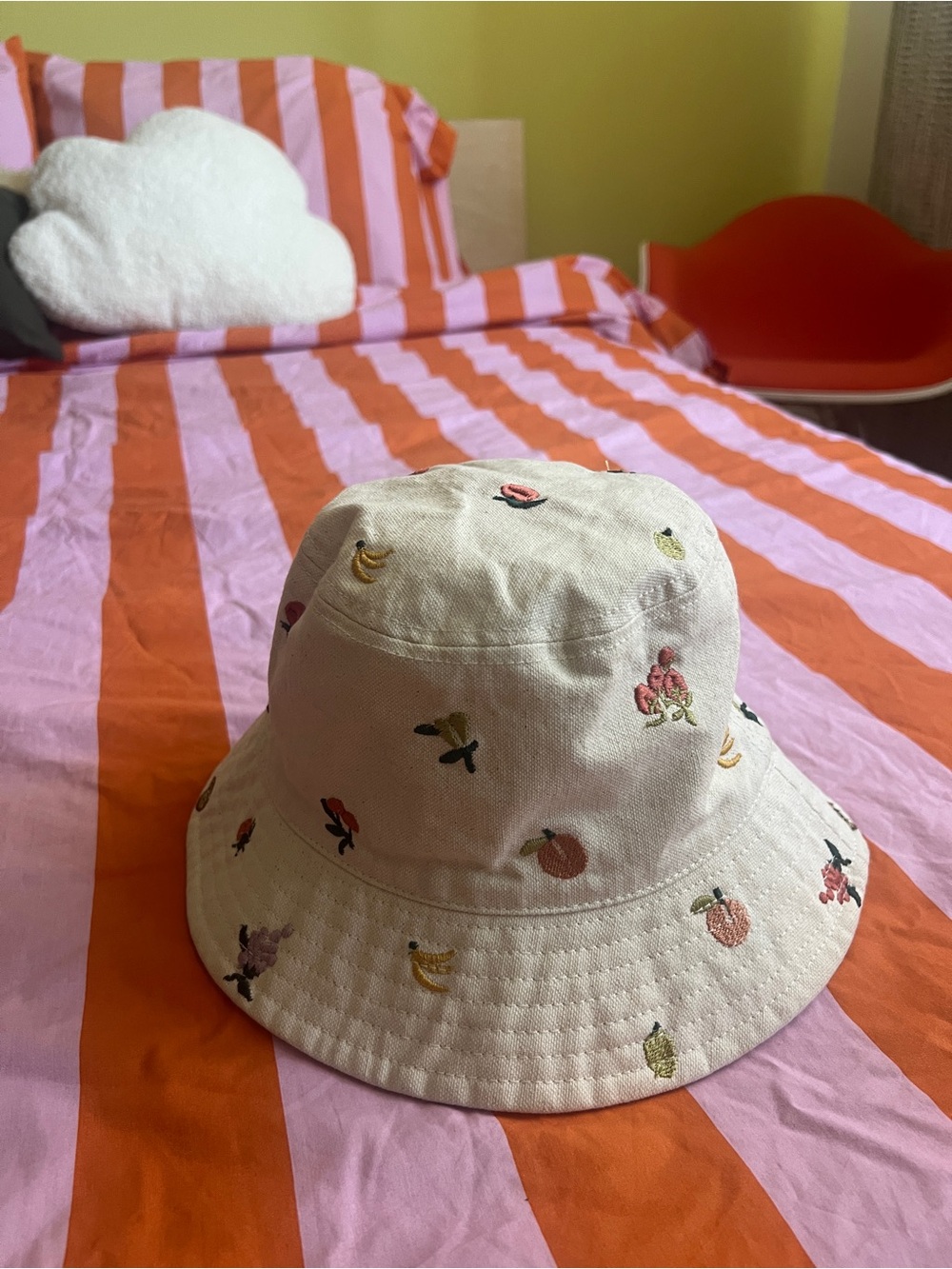 Madewell Embroidered Fruit Bucket Hat